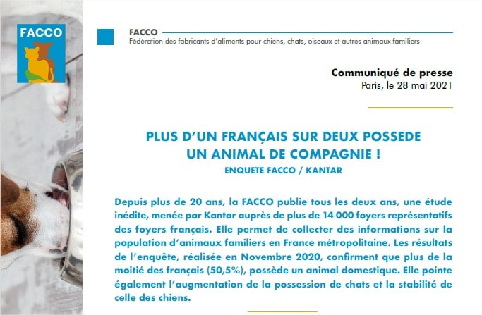 communiqué de presse kantar nutrition animale