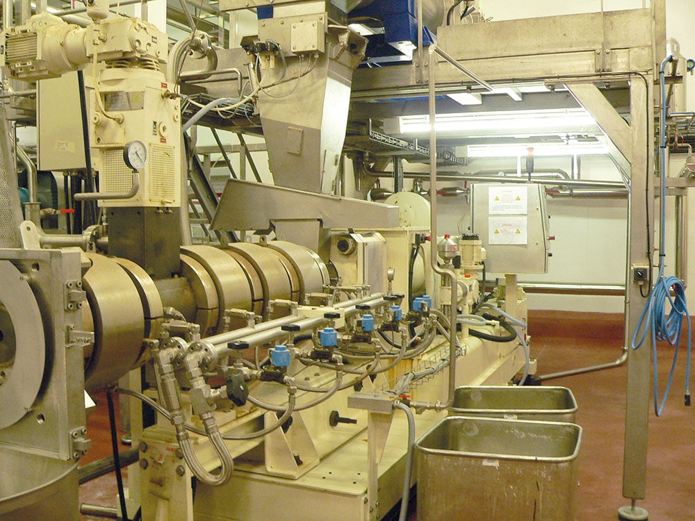 L'extrudeur est une machine qui permet la fabrication d'aliments pour animaux